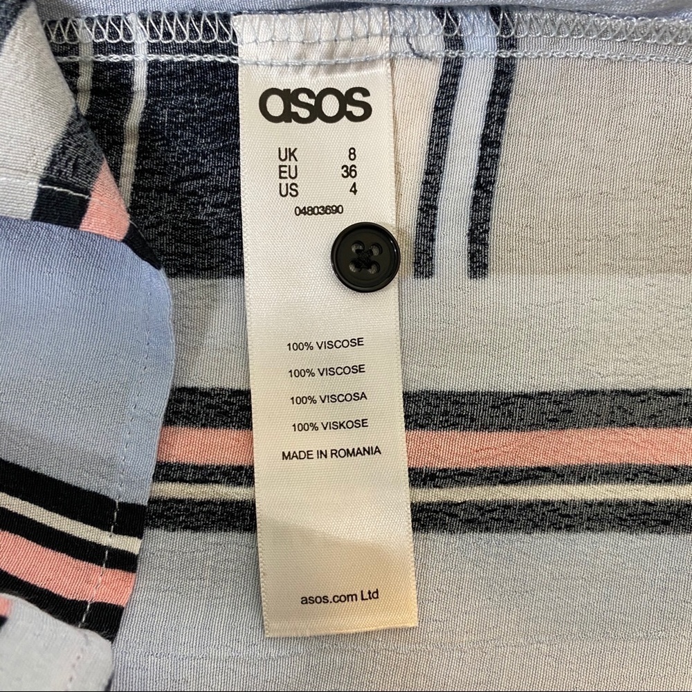 Asos Button Down Back Split Blouse Shirt - 4 - image 6